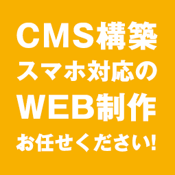 CMS構築 スマホ対応のWEB制作お任せください！